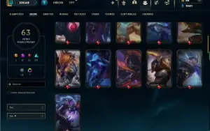 Ouro 2 com 75 Champs e 63 Skins ( JG / TOP / MID )