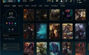 Ouro 2 com 75 Champs e 63 Skins ( JG / TOP / MID )