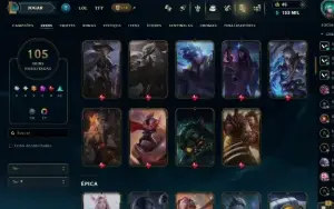 conta valorant plat 2 + lol 105 skins