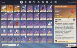 CONTA AR 51 - 5 5*, 3 ARMAS 5*, 75 RESINAS E MUITO ARTEFATOS