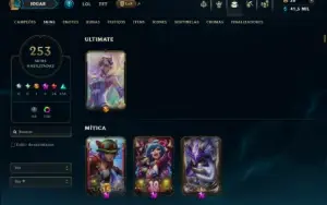 Unranked com TODOS os Champs e 253 Skins ( JG / MID )