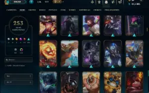 Unranked com TODOS os Champs e 253 Skins ( JG / MID )