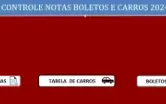 Controle E Gerenciamento De Notas E Boletos E Carros Edit.