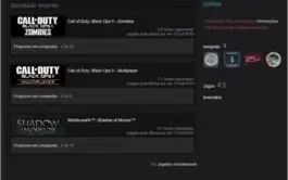 Conta Steam com varios Jogos - barata - Vac ban no CS