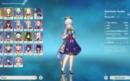 Genshin Impact - Na - Ar44 - Shenhe + arma + Ayaka