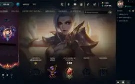 Conta LoL de 2013 unranked com 201 skins level 418