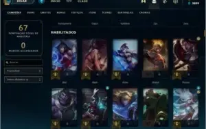 Conta LOL: lv38 - Ouro 2 - 2800RPs