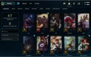 Conta LOL: lv38 - Ouro 2 - 2800RPs