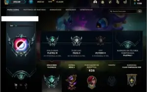 Conta platina 3 com 145 champs e 136 skins (1 Prestigio)