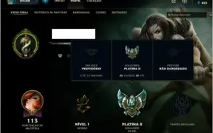 CONTA PLATINA 2, 46 CAMPEOES, 12 SKINS