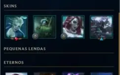 Conta league of legends (bastante skins)