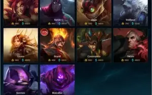 Conta league of legends (bastante skins)