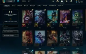 Conta MESTRE com 23 Champs e 2 Skins (70% de WinRate)