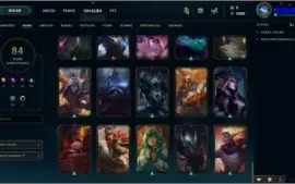 CONTA LOL LV 150 COM 84 SKINS