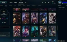 CONTA LOL LV 150 COM 84 SKINS