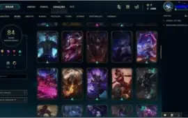 CONTA LOL LV 150 COM 84 SKINS