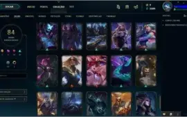 CONTA LOL LV 150 COM 84 SKINS