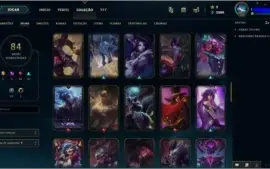 CONTA LOL LV 150 COM 84 SKINS