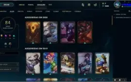 CONTA LOL LV 150 COM 84 SKINS