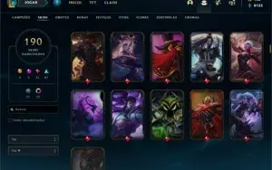 Conta LEAGUE OF LEGENDS com skins prestigio e muito mais !