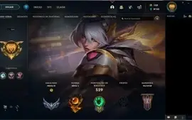 Conta LEAGUE OF LEGENDS com skins prestigio e muito mais !