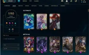 Conta LEAGUE OF LEGENDS com skins prestigio e muito mais !