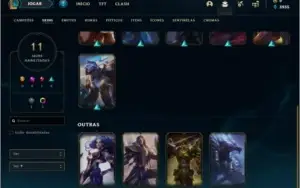 Conta prata 4 com 45 champs e 11 skins