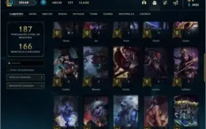Conta prata 4 com 45 champs e 11 skins