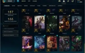 Conta prata 4 com 45 champs e 11 skins