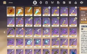 Arlecchino c4+biss+kazuha+xilonen+mualani+chaska