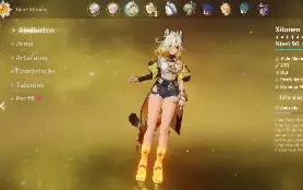 Arlecchino c4+biss+kazuha+xilonen+mualani+chaska
