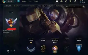 Conta de lol (full acesso) prata 3 , 130 campeões e 104 skin