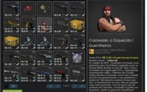 VENDO CONTA CS GO..SUPREMO QUASE GLOBAL .. 500 REAIS DE SKIN