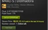 VENDO CONTA CS GO..SUPREMO QUASE GLOBAL .. 500 REAIS DE SKIN