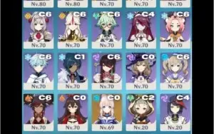 CONTA HIGH TIER COM QUASE TODOS 5⭐ DISPONÍVEIS ATÉ O MOMENTO