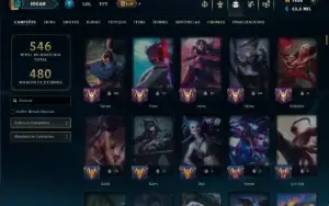 Bronze 3 com TODOS os Champs e 288 Skins +7 Prestigios