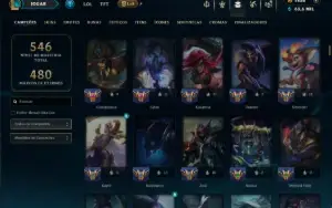 Bronze 3 com TODOS os Champs e 288 Skins +7 Prestigios