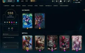 Bronze 3 com TODOS os Champs e 288 Skins +7 Prestigios