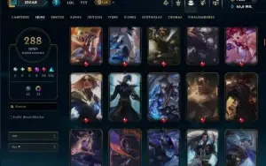 Bronze 3 com TODOS os Champs e 288 Skins +7 Prestigios