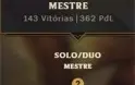 Conta Mestre 60% win rate, 7 vitorias pro GM