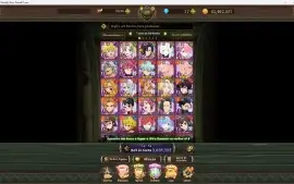 Conta 7DS Grand Cross com Time Unknown completo.