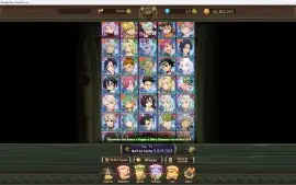 Conta 7DS Grand Cross com Time Unknown completo.