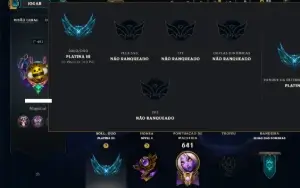 Platina 3 com TODOS os Champs e 154 Skins +13 Vitoriosas