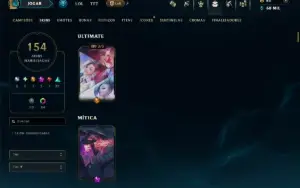 Platina 3 com TODOS os Champs e 154 Skins +13 Vitoriosas