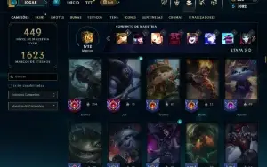 Prata 3 com TODOS os champs e 107 Skins + 3 Prestigios