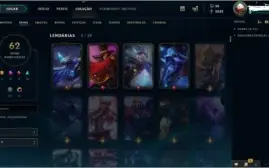 Conta Platina 1 75pdl / 62 SKINS (1 ULTIMATE) / 111 campeões