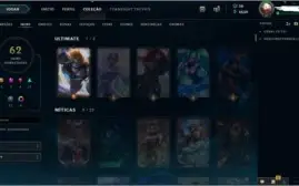 Conta Platina 1 75pdl / 62 SKINS (1 ULTIMATE) / 111 campeões