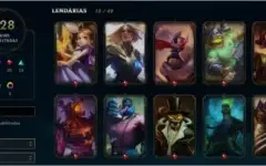 CONTA DE LOL PLATINA 2 // 128 SKINS // 129 CHAMPS