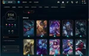 Conta lol 236 skins