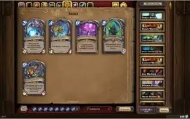 Conta Hearthstone, Muitas cartas lendarias e fundos antigos